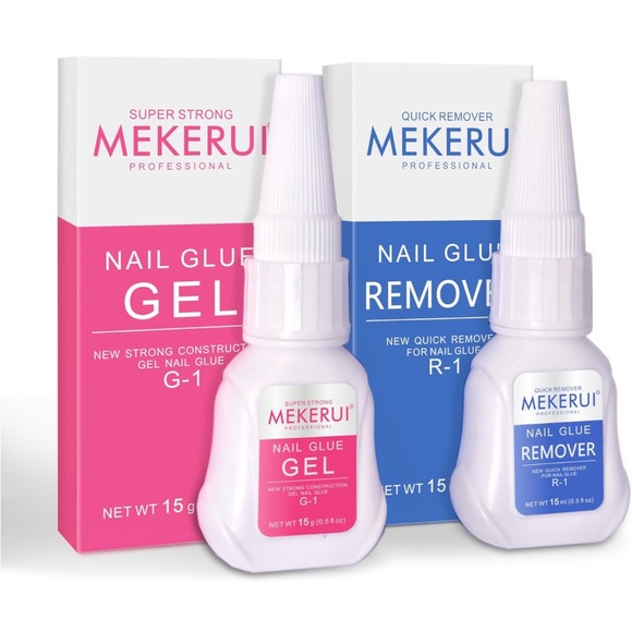 New Upgrade Super Strong Nail Glue Gel and Quickly Nail Glue Remover Kit - Picture 3 of 11